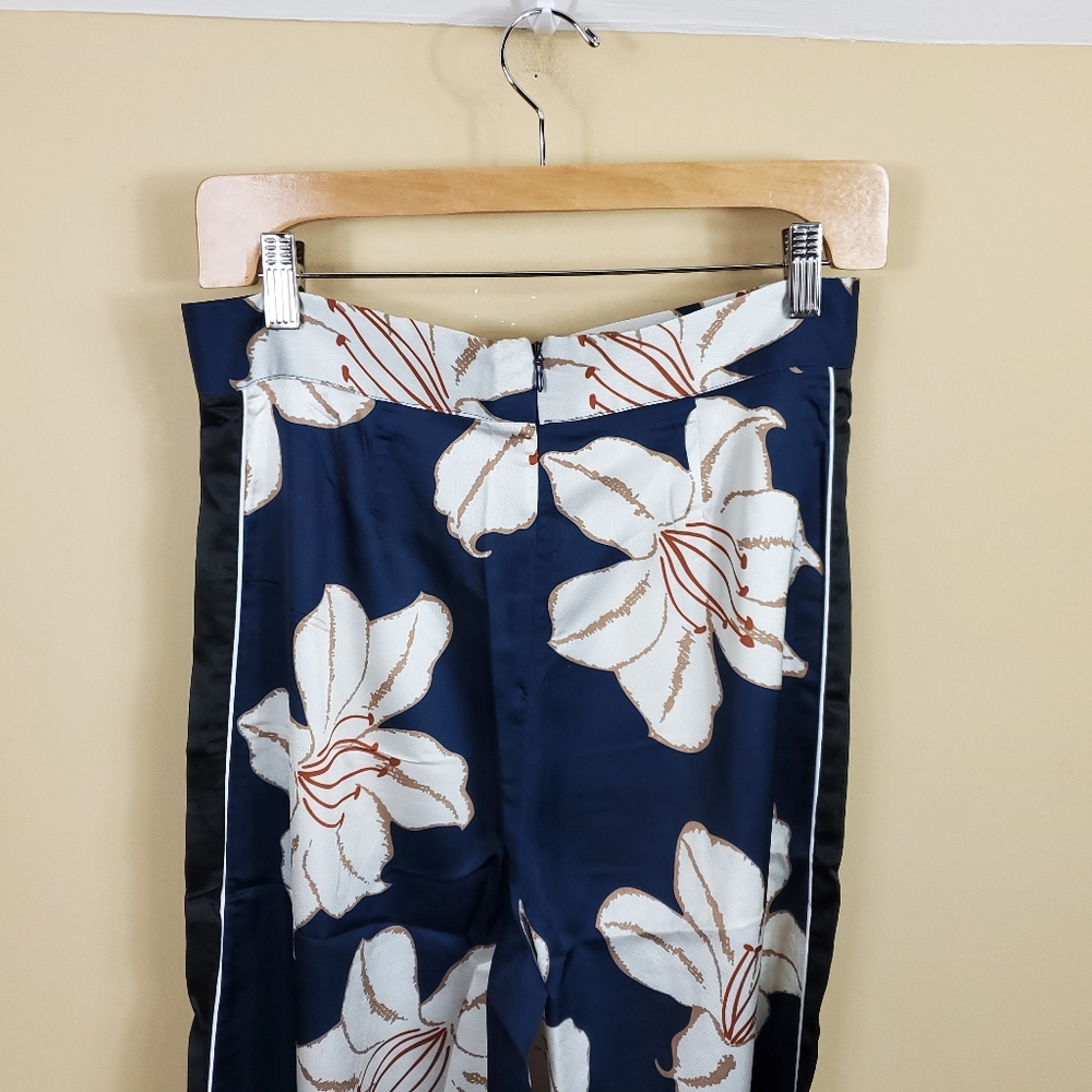 Zhu High Rise Floral Back Zip Pants - Picture 7 of 10